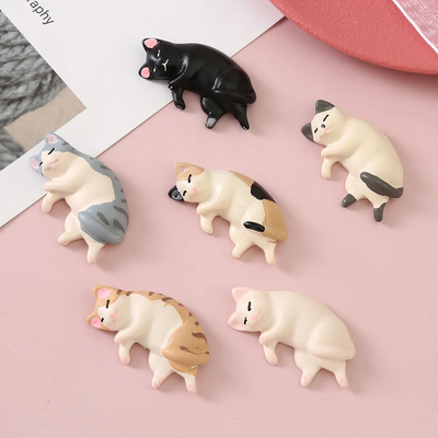 Multisell Products Hub Mini Figures Kawaii Resin Sleeping Cat Statues, Dollhouse Room Decor, Desk Accessories Items Mini Figures Kawaii Resin Sleeping Cat Statues, Dollhouse Room Decor, Desk Accessories Items