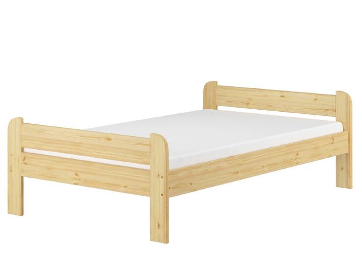 Massivholzbett Einzelbett Robust Breit 120 x 200 cm Kiefer Echtholz