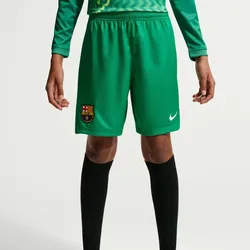 NIKE FC Barcelona Stadium Dri-FIT Torwartshorts Kinder 324 - stadium green/black/white L (147-158 cm)