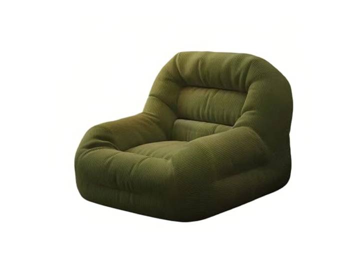 Xumh2024-3 Sitzsack Lazy Sofa for Balkon und Schlafzimmer, Einsitzer, Wohnzimmer, Freizeit-Loungesessel(Green)