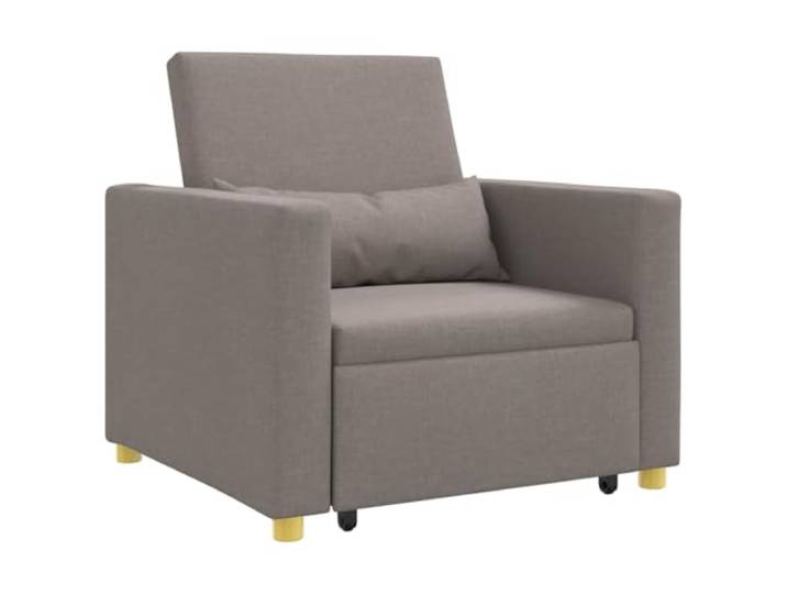 Klappsofa 3 in 1 Dunkelgrau Stoff mit Kissen Material Stoff, Stahlrahmen, Polyester-Füllung, Lendenkissen, für kleine Innenräume