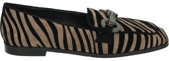 Pedro Miralles 25075 Damenschuh Casual - Braun, Größe 39, breite Passform, Zebraprint