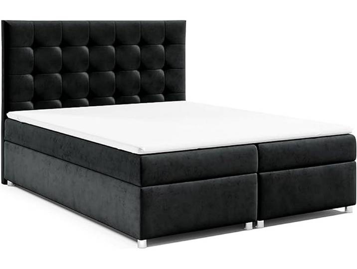 Best for Home Boxspringbett mit Bettkasten Doppelbett mit Stauraum Trinity K-12 Komfort Topper (140x200 160x200 180x200 200x200 cm), Handwerksqualität, TOP Preis-Leistungs-Verhältnis