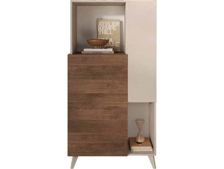 CALICOSY - Sideboard 2 Türen, 2 Fächer und 2 Regale B80 cm - MALA