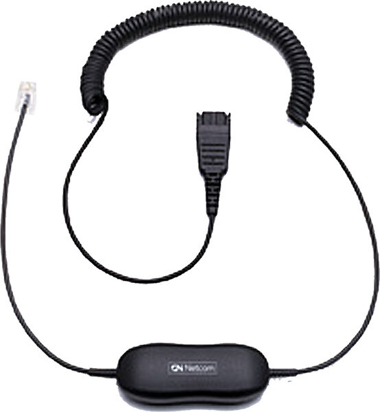 Jabra GN Câble etiro 2m Smartcord universel / QD / RJ9 Connectez votre casque GN sur votre téléphone