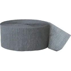 Kreppband silber grau