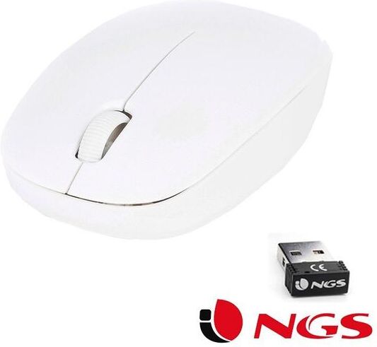 Rato Sem Fio NGS Fog White