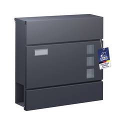 Basi 2170-0905 BK 380M Briefkasten Stahl Anthrazit