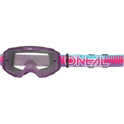 Oneal B-10 STRIPED Clear Motocross Brillen