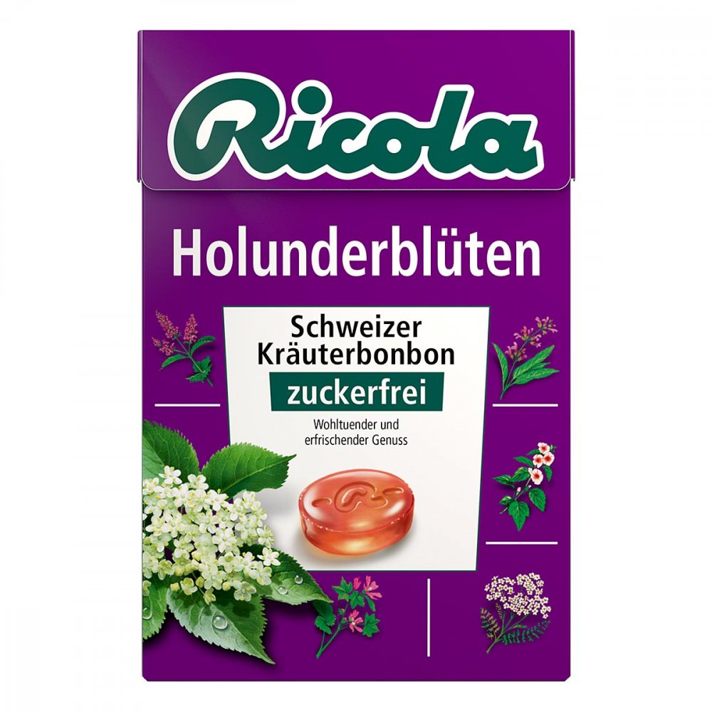 MARVECS GmbH Ricola ohne Zucker Box Holunderblüten Bonbons 02258458