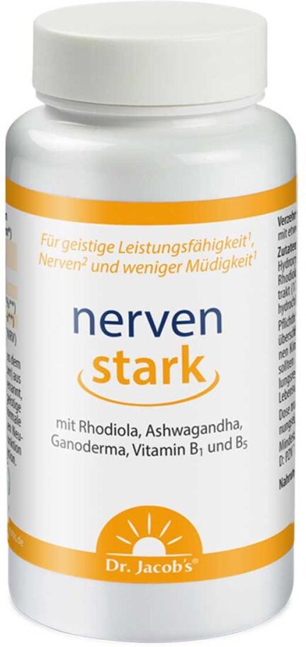 Dr. Jacob's nervenstark Rhodiola Ashwaganda Reishi-Pilz
