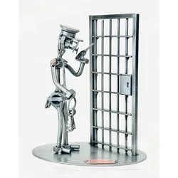 Hinz & Kunst, Deko Figuren + Skulpturen, 636 - Figur - Gefängnis-Officer