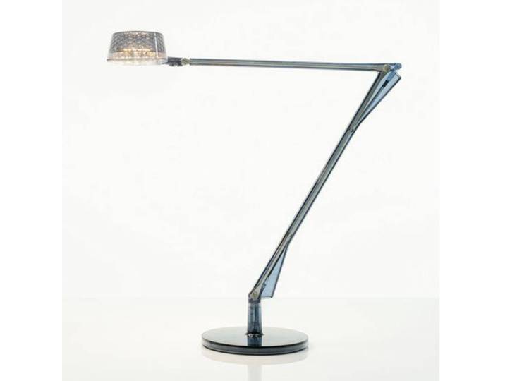 Kartell LED Tischleuchtelampe Aledin Dec, blau, für Wohn- / Esszimmer, Kunststoff, Modern