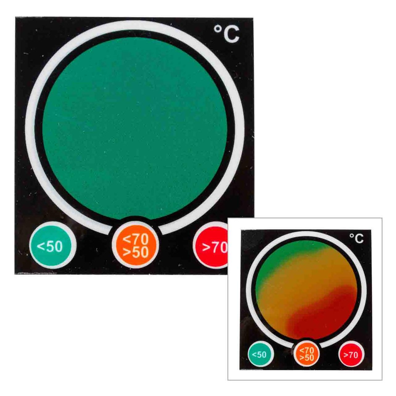 Brady TIL-10-50C-70C, B-7518, Reversible, temperaturanzeigende Etiketten, Polyester, 48 x 52mm, pe (195842)