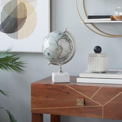 Studio 350 White PVC Contemporary Globe 14 x 9 x 8 - 9 x 8 x 14Round