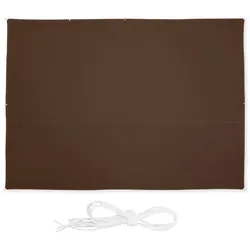 Relaxdays Beiges Sonnensegel rechteckig Beige,Silber
