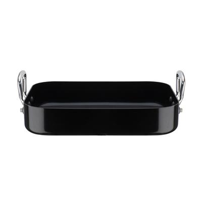 Bräter GSW "Salerno", schwarz, B:26cm H:7cm L:35cm, Töpfe, Bräter aus robuster Alu-Legierung mit Antihaft-Versiegelung