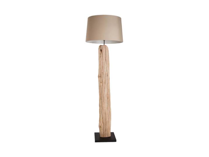 Handgefertigte Stehlampe „Rousilique“ aus Treibholz Leinen Beige Invicta Interiors
