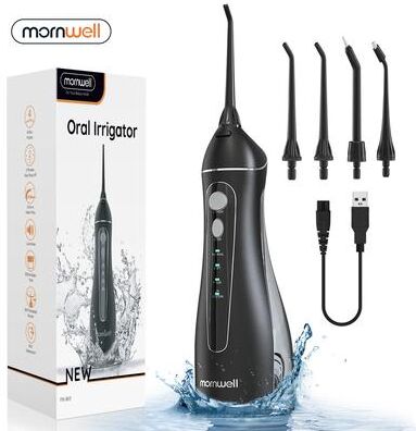 Handpicked Choices Cordless Portable Water Flosser With Nozzles Rechargeable Dental Water Flosser For Deep Gum Cleaning oral Irrigator
