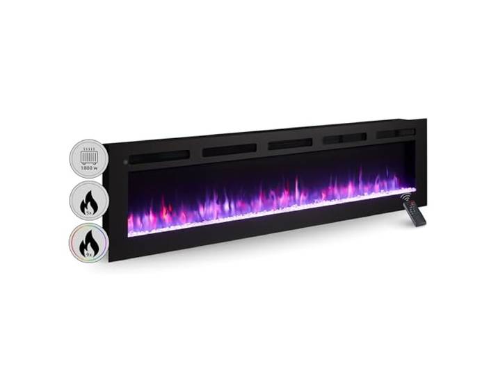 BALDERIA Elektrische Haard Leif 70 Inch Zwart