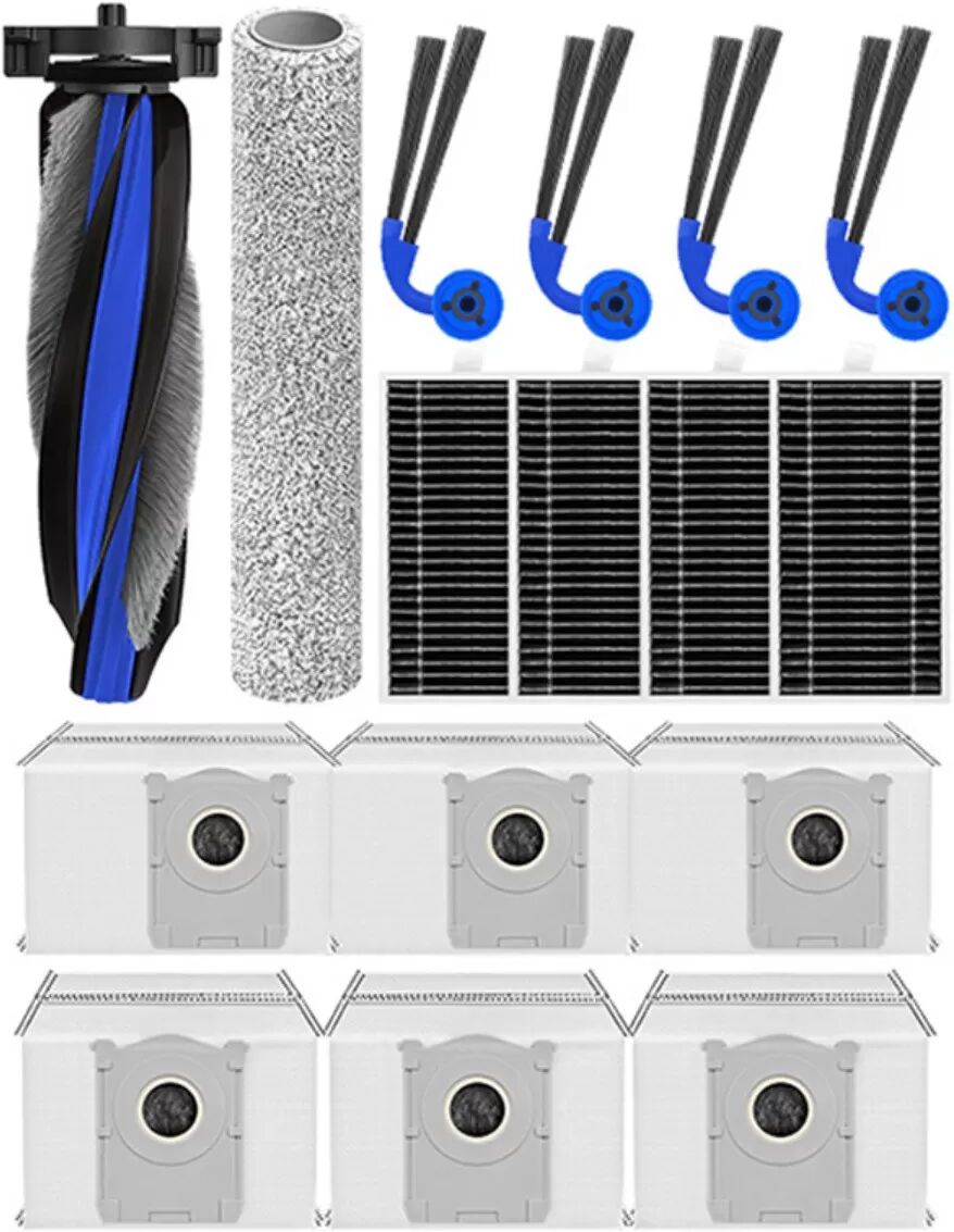 INF Ersatzzubehör-Set für Saugroboter, kompatibel mit Ecovacs Deebot T90 Pro - Hauptbürste, Seitenbürste, HEPA-Filter,