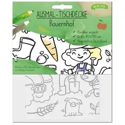 Mal mich bunt - Ausmal Tischdecke Bauernhof