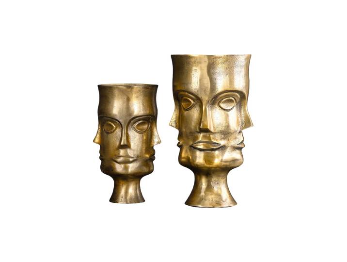 Design Blumentopf Set „Goliath“ Gold Invicta Interiors