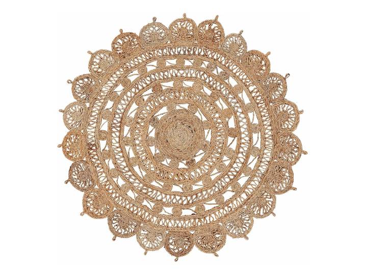 Juteteppich Cate Beige 90 x 90cm 100% Jute