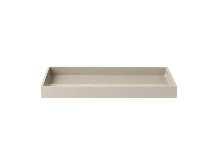 Mojoo Plateau de décoration laqué Lux 38x19x3,5 cm Latte