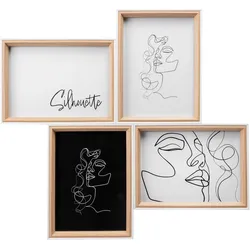 Walther, Bilderrahmen, Silhouette Holzrahmen (43 x 39 cm)