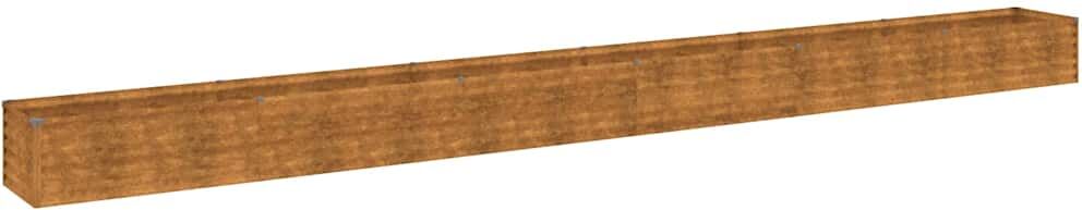 vidaXL Jardinière surélevée 580x50x36 cm Acier Corten