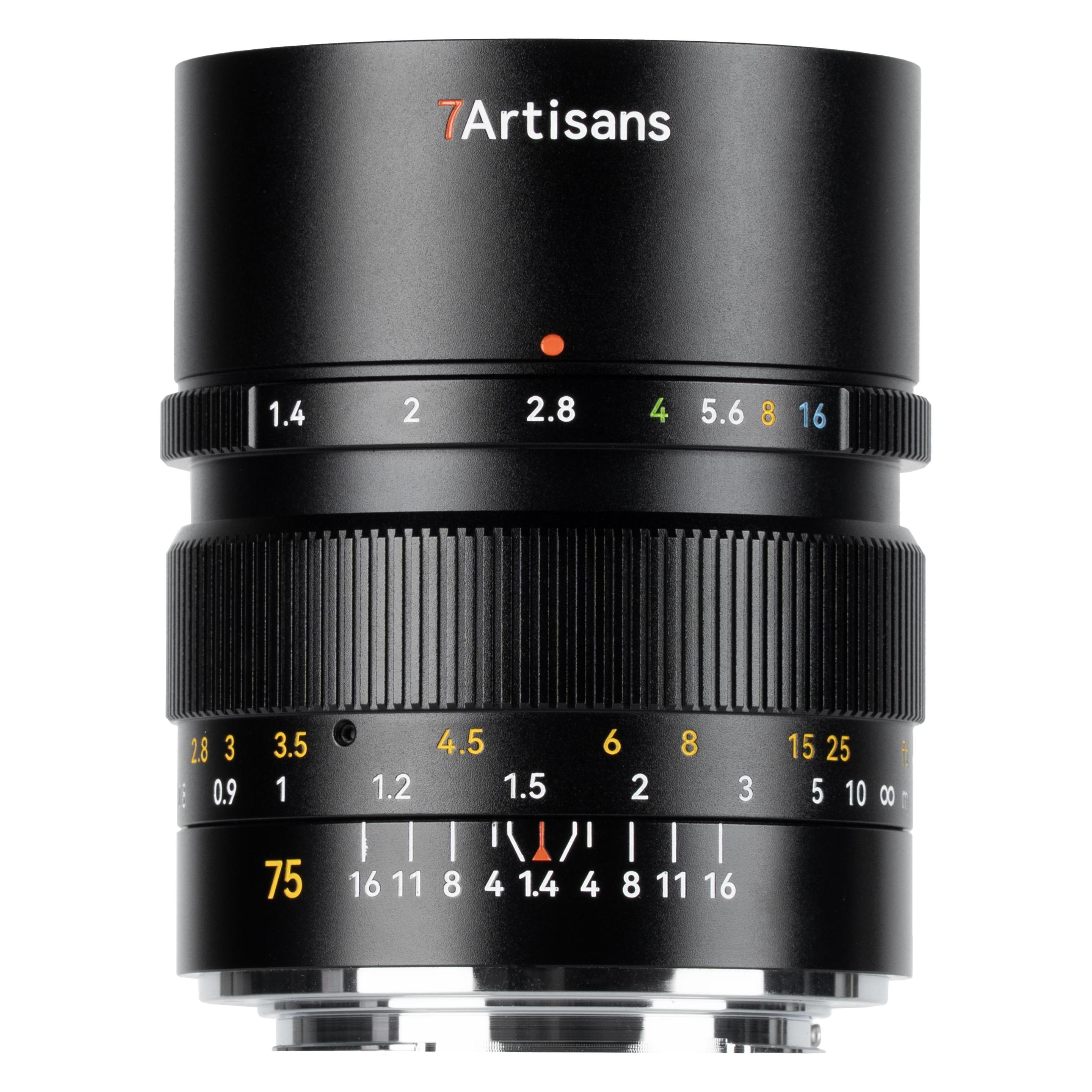 7artisans 75mm F1.4 Panasonic/Leica/Sigma (L Mount) NEW (L-Mount, Vollformat) (75F14BN-L)