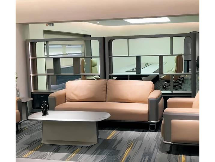 JVmoebel 3-Sitzer Beiges Ledersofa von JVMoebel mit modernem Design und hohem Komfort