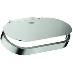 Grohe Selection WC-Papierhalter 41069DC0 supersteel, mit Deckel, Wandmontage, verdeckte Befestigung
