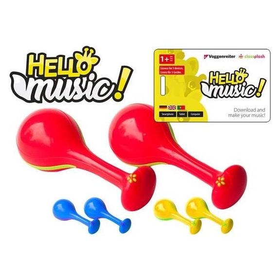 Voggenreiter Hello Music! (App) mit Maracas (Deutsch, Englisch, Portugiesisch) (1151)