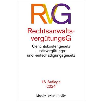 Rechtsanwaltsvergütungsgesetz, Taschenbuch von , dtv