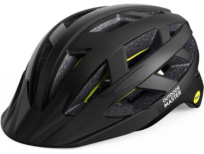 OutdoorMaster MIPS Gem I Fietshelm voor Volwassenen - Pavement Zwart, M
