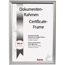 Hama Madrid silber       21x29,7 Kunststoff DIN A4          66842