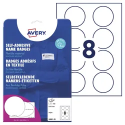 AVERY Zweckform Namensetiketten J4881-20 weiß 65,0 x 65,0 mm