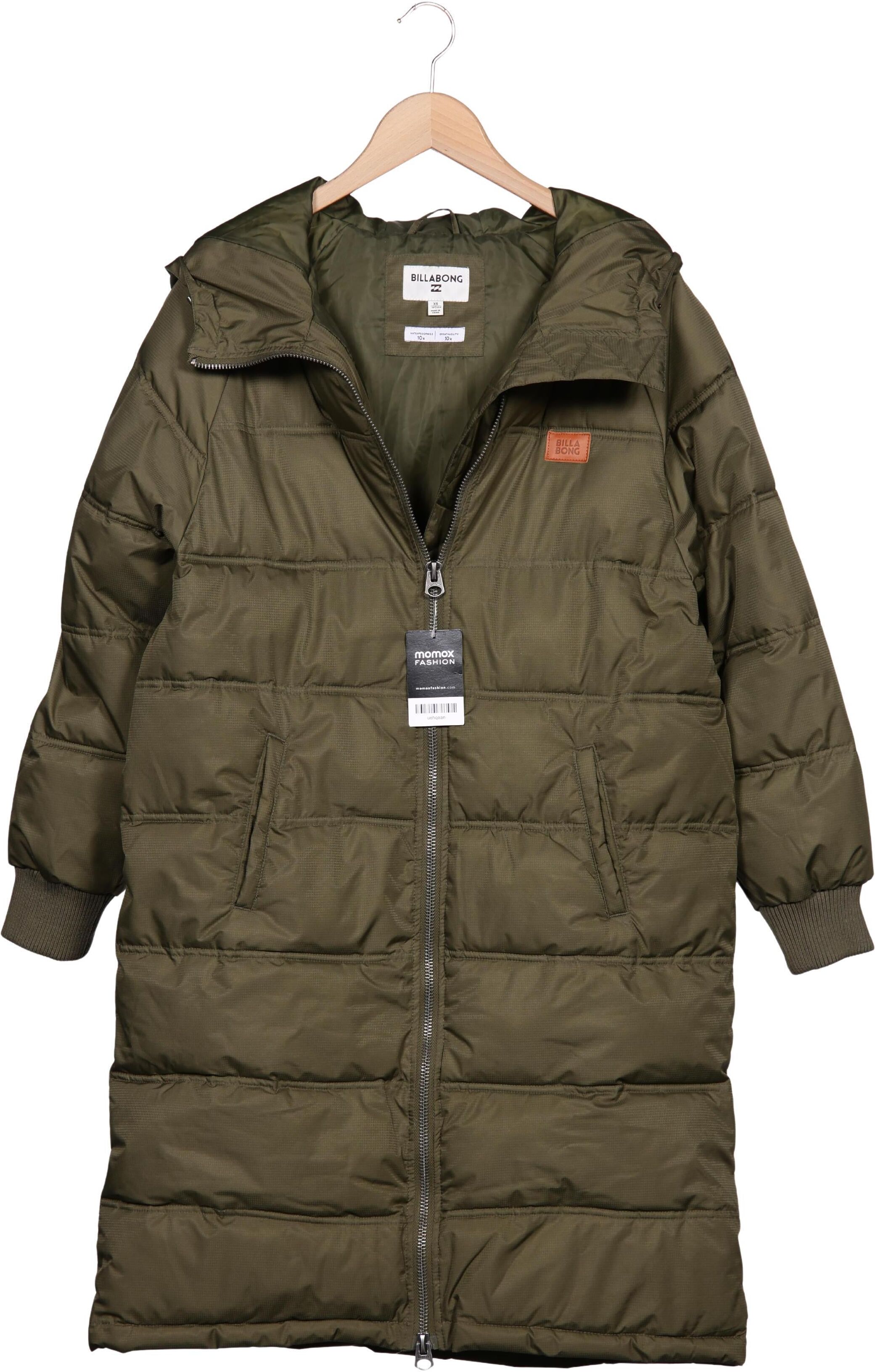 Billabong Damen Mantel, Grün, Gr. XS, Synthetik - Second Hand