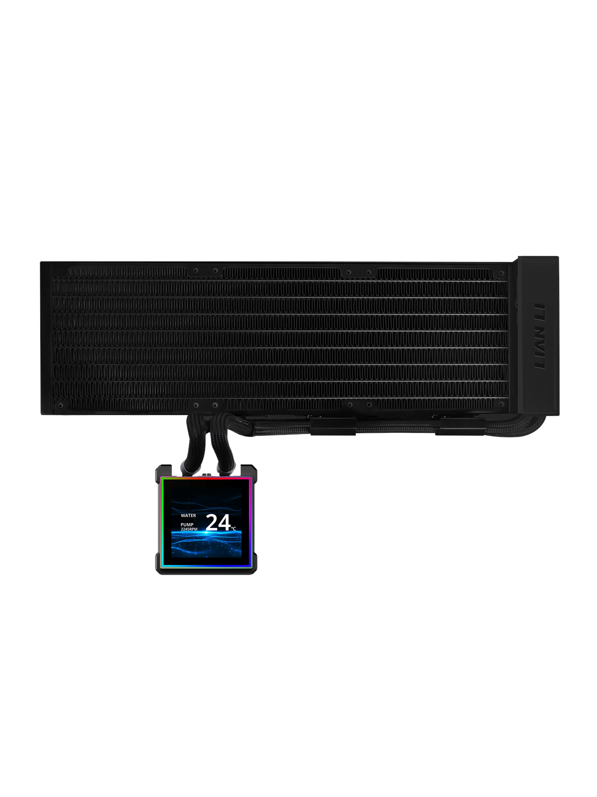 Lian Li Hydroshift II LCD-S 360N fanless - CPU-Wasserkühlung - Max 28 dBA