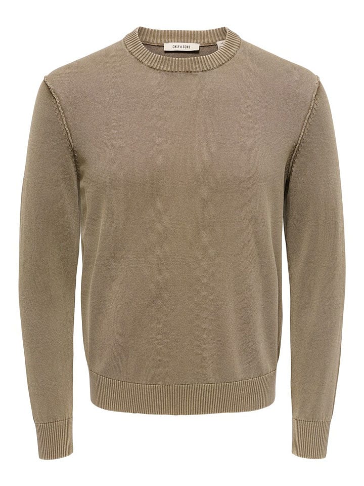ONLY & SONS Pullover in Taupe - S