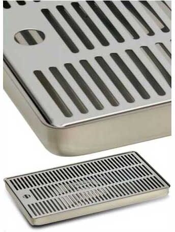 Vaschetta Raccogligocce Per Colonnine Inox - 400x220x30 Mm. (Lxpxh)