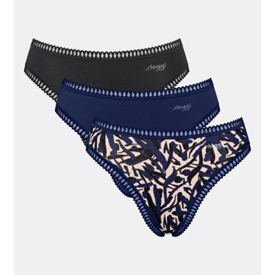 sloggi "GO Crush" mit Spitzendetails, Multipack, hoher Beinausschnitt