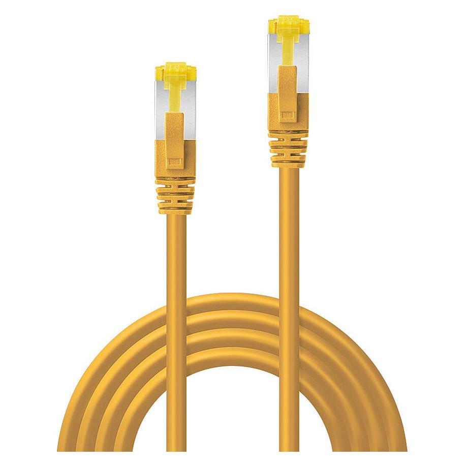 Lindy 1m RJ45 S/FTP LSZH Netzwerkkabel, Gelb Cat.6A Stecker,Cat.7 Rohkabel (S/FTP, CAT7, 1 m) (47662)