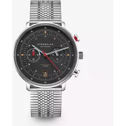 STERNGLAS - HAMBURG CHRONO - EDITION NEUWERK - schwarz - silber - silber / 42MM