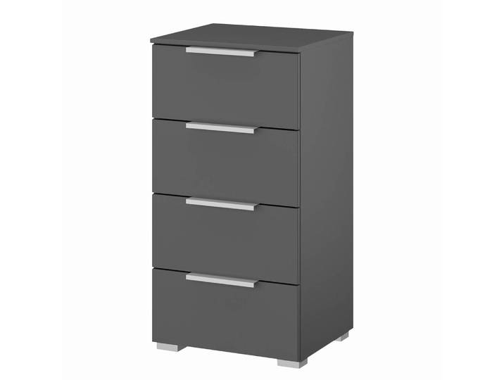 Kommode x4 40cm Grau/Graphit Aluminium