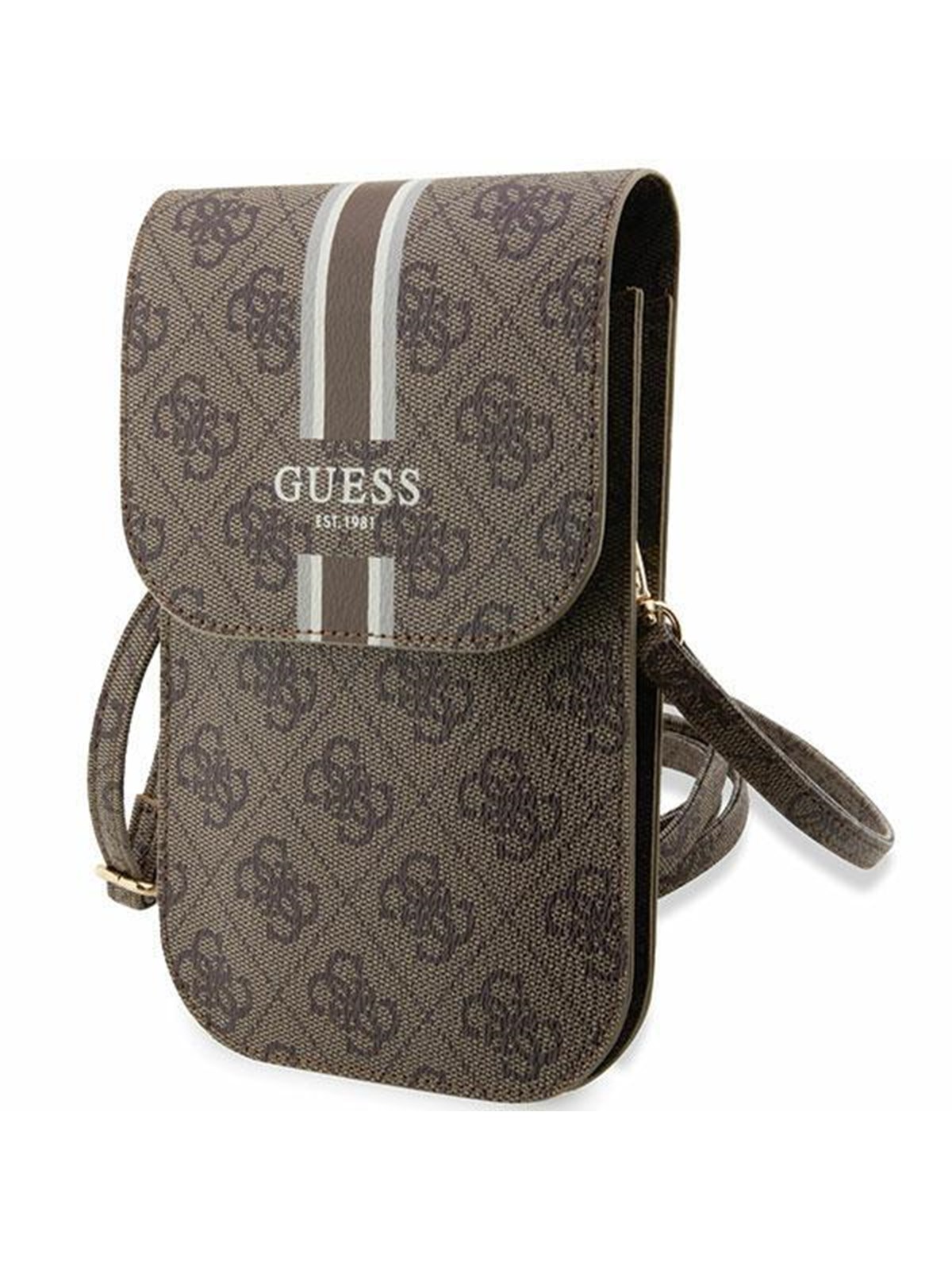 GUESS 4G Stripe handbag - brown