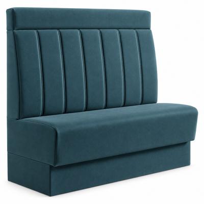 RIVOR Möbel Dinerbank Chicago 01 Max 200 cm Samt Avelina Blau 9491