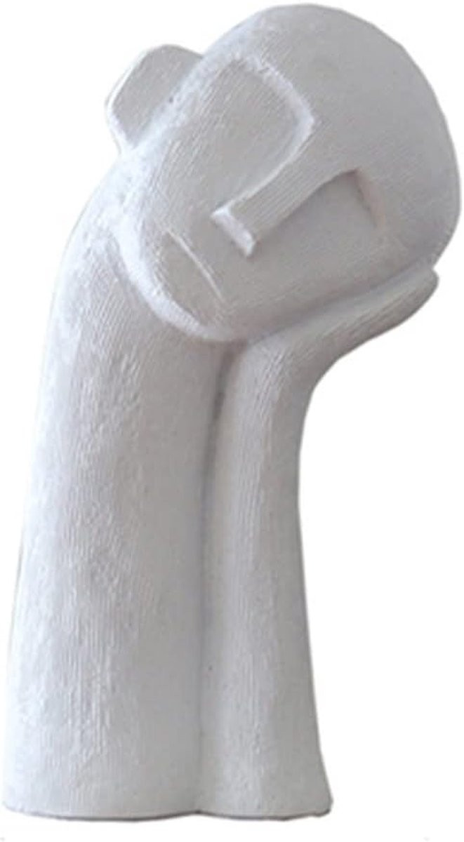 Abstracte sculptuur Denkend figuur Zwart - Uniek bureau ornament voor interieur decoratie